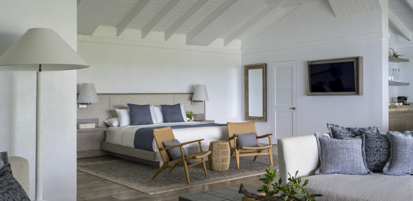 Spacious and naturally-lit bedroom at our Eleuthera Bahamas resort