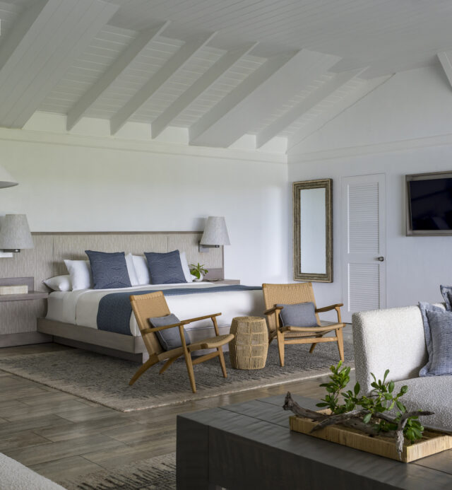 Spacious and naturally-lit bedroom at our Eleuthera Bahamas resort